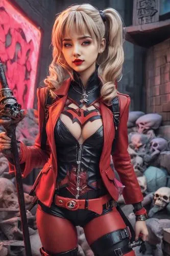 harley quinn,harley,ann,bombshells,puddin,junko,Digital Art,Clay