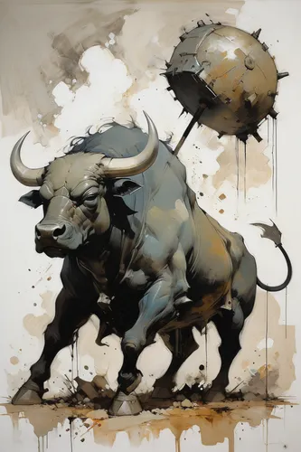 horned cows,tribal bull,cape buffalo,bull,bison,buffaloes,buffalo herd,aurochs,buffalo herder,buffalos,buffalo,oxen,african buffalo,bulls,water buffalo,minotaur,rhinoceros,black rhinoceros,rhino,oxcart,Conceptual Art,Fantasy,Fantasy 10