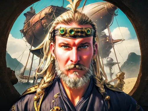 yi sun sin,poseidon god face,lokportrait,pirate,portrait background,sea god,saranka,east indiaman,genghis khan,wuchang,seafarer,shuanghuan noble,poseidon,galleon,custom portrait,fantasy portrait,male character,konstantin bow,turtle ship,merchant