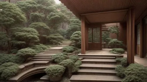 ryokan,japan garden,japanese-style room,japanese zen garden,ritsurin garden,forest house,terraced,green garden,fernery,veranda,hyang garden,zen garden,wudang,outside staircase,courtyard,courtyards,hua