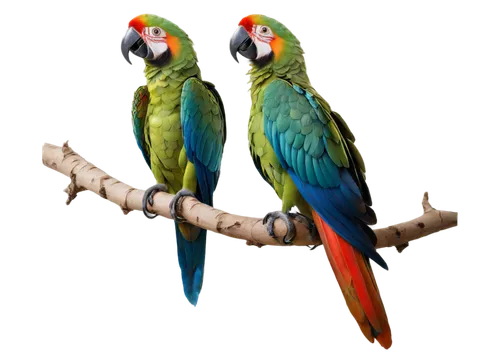 Vibrant green foliage, exotic plants, ancient trees, twisting vines, colorful macaw parrot, sitting on branch, looking straight, bright feathers, sharp beak, 3/4 composition, shallow depth of field, w