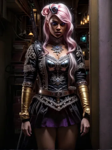 steampunk,streampunk,fantasy woman,callisto,huntress,digital compositing,dark elf,lady honor,celtic queen,voodoo woman,the enchantress,zodiac sign libra,sorceress,female warrior,harley quinn,barmaid,cyberpunk,toni,violet head elf,fantasy portrait