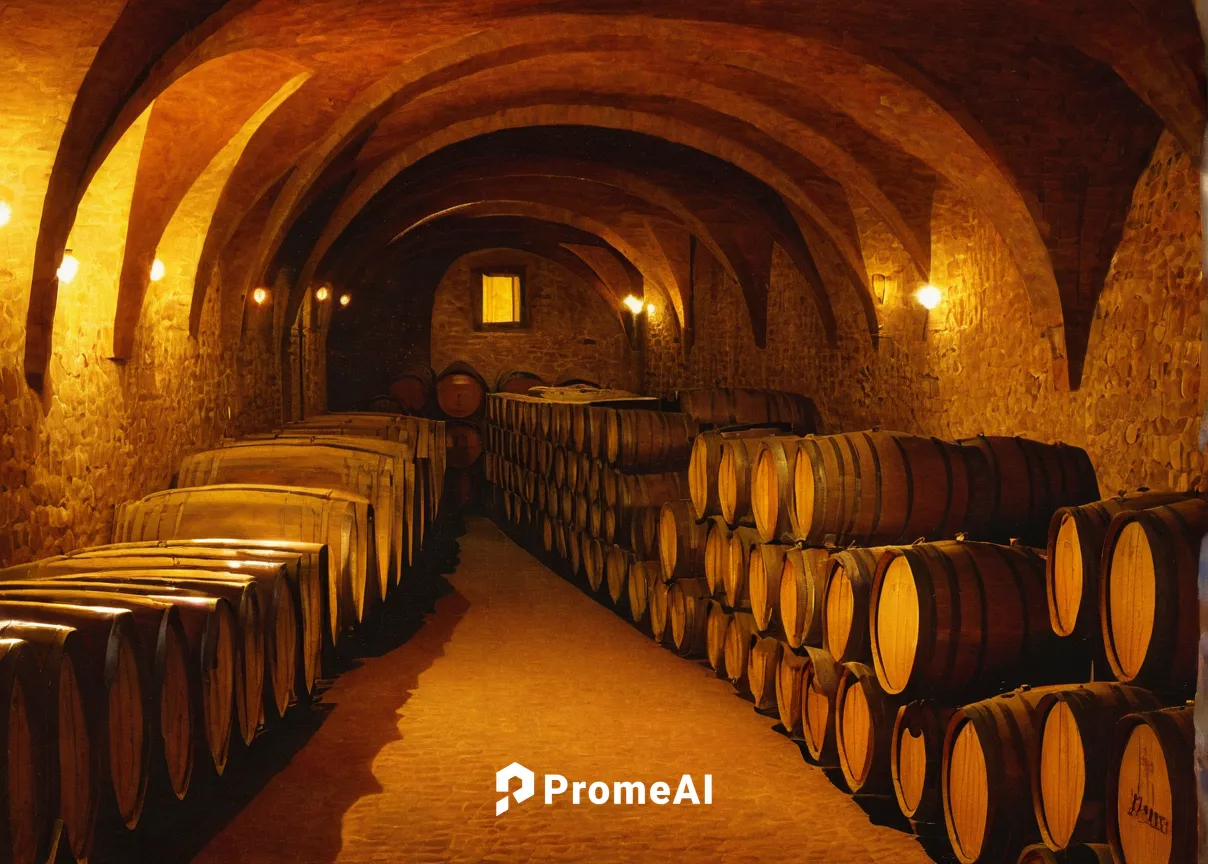 Domaine Michel Magnien's cellar,wine cellar,cellar,wine barrels,wine barrel,vaulted cellar,chateau margaux,wine cultures,winery,montepulciano,winemaker,southern wine route,wine region,wines,castle vin