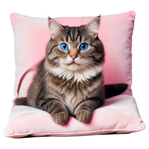 cat on a blue background,blue pillow,blue eyes cat,cat with blue eyes,cushion,cat vector,siberian cat,pillow,pillowcase,pillowtex,pink cat,cat image,cute cat,seat cushion,cat in bed,cushions,tabby cat,european shorthair,pink background,pillowcases,Conceptual Art,Daily,Daily 28