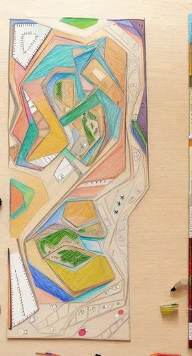 frame drawing,cubism,colored pencil background,chalk drawing,abstract painting,meticulous painting,paperboard,colourful pencils,colored pencils,painting pattern,color pencil,frame border drawing,pastel paper,squared paper,color pencils,irregular shapes,wood board,crayon frame,facets,sheet drawing,Landscape,Landscape design,Landscape Plan,Colored Pencil