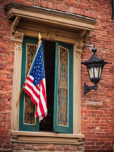 Cornhusker State, Lincoln, Nebraska, Conner's Architectural Antiques store, historic building, old town, brick road, nostalgic atmosphere, afternoon sunlight, warm colors, wooden sign, antique clock, 