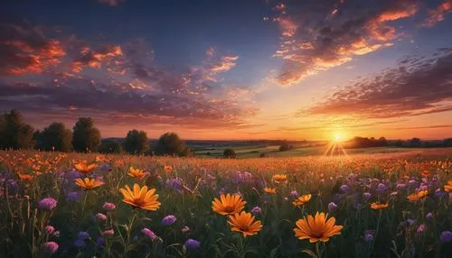 meadow landscape,flower field,flower meadow,field of flowers,meadow flowers,flowering meadow,summer meadow,flowers field,blooming field,splendor of flowers,blanket of flowers,flower in sunset,meadow,wildflower meadow,meadow in pastel,alpine meadow,spring meadow,dandelion meadow,sunflower field,mountain meadow,Conceptual Art,Daily,Daily 24