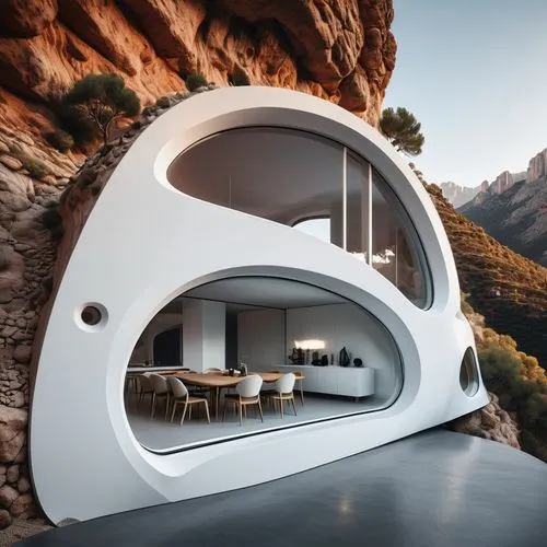 futuristic architecture,electrohome,cubic house,teardrop camper,inverted cottage,igloos,Photography,Documentary Photography,Documentary Photography 08