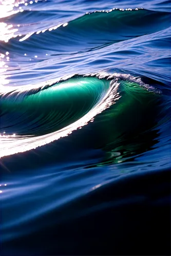 Ocean waves, sound effect, blue green water, foamy crest, sunlight reflection, ripples, gentle movement, 3/4 composition, shallow depth of field, soft focus, calming atmosphere, serene lighting.,a wav