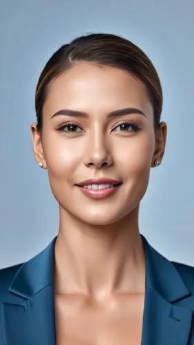 woman face model,  brunette, suit, sides, angular cheekbones,  Strong and angular mandibule, big smile, Modern sport,woman face model,ocasio,aoc,bussiness woman,portrait background,biostatistician,cus