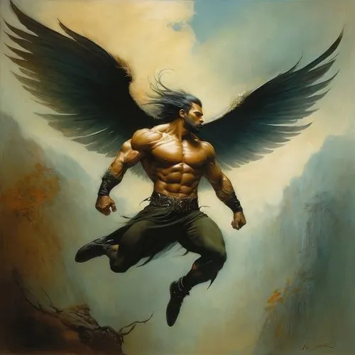 hawkman,the archangel,icarus,archangel,frazetta,alcide,gyrich,raziel,overeem,shiron,black angel,death angel,herakles,zauriel,manowar,dark angel,samuil,angelico,angelman,uriel,Illustration,Realistic Fantasy,Realistic Fantasy 16