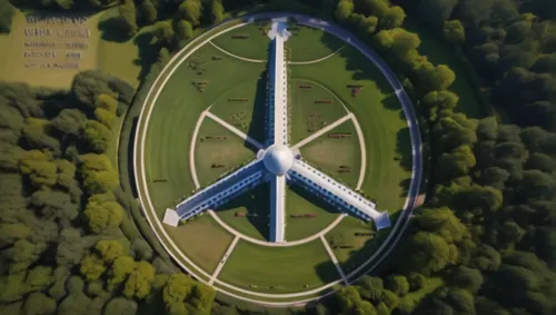 dutch windmill,turbine,french military graveyard,propeller,united propeller,propeller-driven aircraft,highway roundabout,aero plane,concorde,aerial,supersonic transport,atomium,roundabout,olympiapark,flyover,diamond da42,corporate jet,bird's-eye view,mercedes-benz three-pointed star,aeroplane