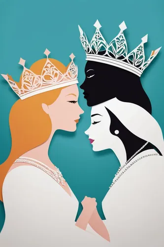 Write a dramatic scene where two rival queens vie for the same crown.,crown silhouettes,heart with crown,crowns,fairy tale icons,crowning,princess crown,queen crown,crown icons,prince and princess,cou