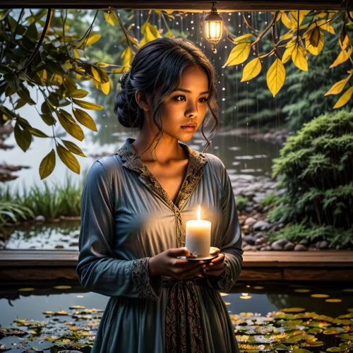 candlelight,candlelit,candlelights,candle light,vietnamese woman,krathong,divali,sithara,anupama,ahalya,lumidee,candelight,poornima,nurfaizi,srividya,romantic portrait,cambodiana,karthika,kartini,abhi