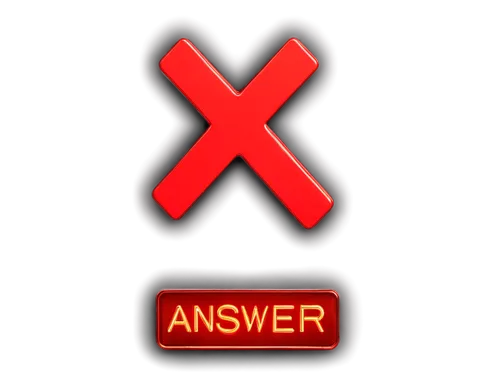 Incorrect answer sound effect, red X symbol, bold font, 3D metallic texture, shiny surface, loud beep, error notification, warning sign, close-up shot, dramatic lighting, high contrast, cinematic comp