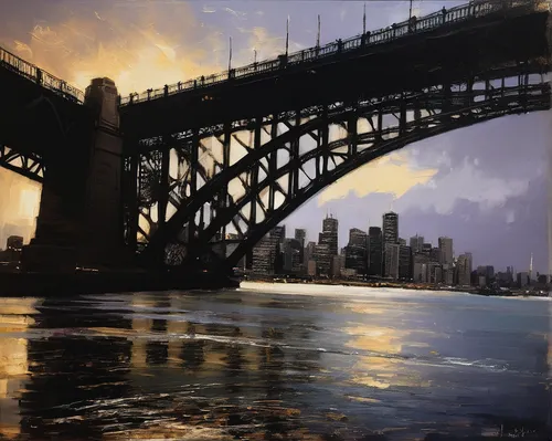 harbour bridge,sydney harbour bridge,sydney harbor bridge,harbor bridge,milsons point,sydney bridge,cahill expressway,sydney harbour,sydneyharbour,sydney skyline,gladesville bridge,sydney outlook,city scape,photo painting,sydney,spit bridge,circular quay,barangaroo,north sydney,manhattan bridge,Conceptual Art,Oil color,Oil Color 11