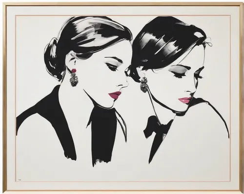 callas,cool pop art,warhol,andy warhol,pop art style,effect pop art,art deco frame,modern pop art,girl-in-pop-art,vintage drawing,pop art people,fashion illustration,two girls,vintage man and woman,vintage art,popart,art deco woman,dita,flapper couple,twenties women,Art,Artistic Painting,Artistic Painting 24