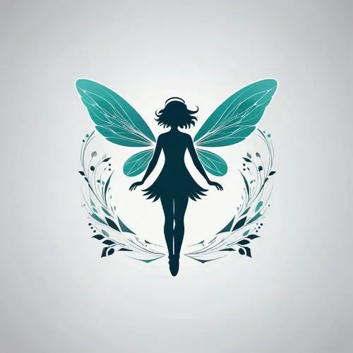 Winged fairy, minimalist, geometric patterns, logo design,butterfly vector,butterfly background,blue butterfly background,perfume bottle silhouette,mikuriya,navi,ulysses butterfly,inotera,sylph,mermai