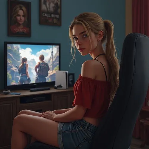 girl at the computer,cindy,girl sitting,raimi,ellie,riverdale