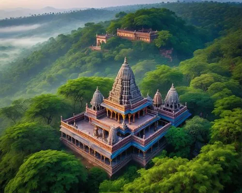 mahabaleshwar,palitana,cherrapunji,myanmar,mahabodhi,vidhana,amarkantak,manjushri,shambhala,srivatsa,vrindavana,indian temple,dharmsala,palyul,ranakpur,sannyasa,shapurji,dharmachakra,chittorgarh,jain temple,Illustration,Retro,Retro 24