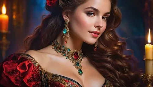 noblewoman,liliana,noblewomen,flamenca,milady,rosalinda,melisandre,romantic portrait,celtic queen,katherina,drusilla,gitana,belle,guinevere,dhampir,persia,lucrezia,esmeralda,mastani,arwen,Conceptual Art,Fantasy,Fantasy 05