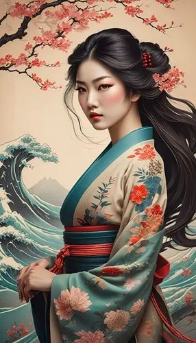 japanese art,geiko,maiko,oriental painting,geisha,geisha girl,Photography,General,Fantasy