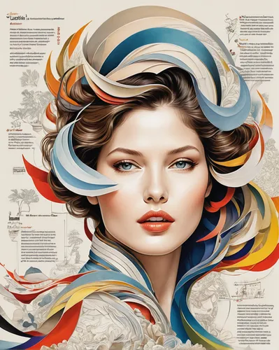 fashion illustration,fashion vector,illustrator,adobe illustrator,sci fiction illustration,magazine - publication,world digital painting,artist color,horoscope libra,mindmap,women's cosmetics,watercolor women accessory,meticulous painting,magazine cover,vector graphics,decorative figure,art painting,japanese wave paper,oriental painting,the carnival of venice,Unique,Design,Infographics