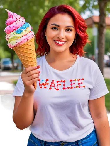 whipped ice cream,whippy,woman with ice-cream,waffle ice cream,vanilla ice cream,waffle,variety of ice cream,aglycone,sweet ice cream,waffling,ice cream,ariela,scoops,ice cream stand,girl in t-shirt,soft ice cream,macphie,gelati,vanilla icecream,ice cream shop,Conceptual Art,Oil color,Oil Color 24