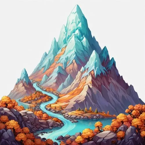 autumn mountains,mountain slope,mountains,mountain landscape,alpine crossing,mountain scene,Illustration,Abstract Fantasy,Abstract Fantasy 11