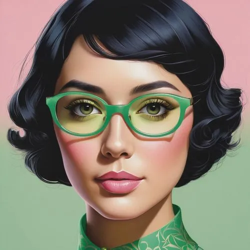 reading glasses,spectacles,luxottica,spectacled,lace round frames,opticians,Illustration,Retro,Retro 26