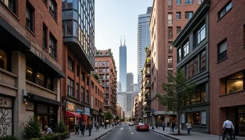 chrysler building,transamerica,transamerica pyramid,new york streets,tribeca,undershaft,bishopsgate,5th avenue,wangfujing,cheapside,fleetstreet,manhattan,yorkville,financial district,soho,midtown,street canyon,1 wtc,transbay,50th street