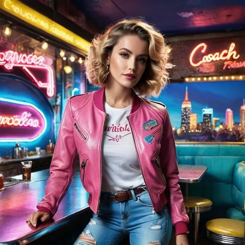 retro diner,riverdale,hadise,pink background,loboda,lachapelle,Photography,General,Commercial