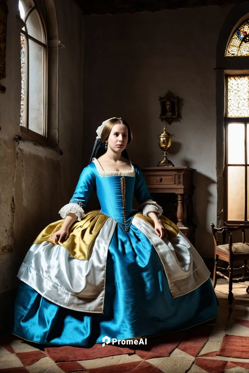 create a portrait of like las meninas velasquez like ,vermeer,miniaturist,noblewoman,belle,principessa,bluestocking,noblewomen,habanera,girl in a historic way,iulia hasdeu castle,lucrezia,margaery,cin