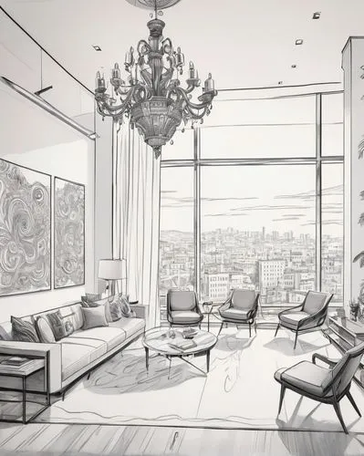 livingroom,living room,apartment lounge,penthouses,apartment,sitting room,an apartment,modern room,modern living room,sky apartment,great room,clubroom,shared apartment,home interior,loft,luxury home interior,study room,breakfast room,lounge,habitaciones,Illustration,Black and White,Black and White 05