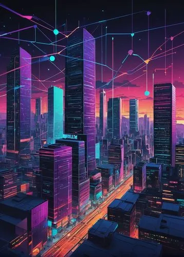 cybercity,colorful city,cybertown,cityscape,cyberpunk,cyberscene,cybernet,cities,metropolis,cityzen,cyberport,city skyline,cyberia,city at night,fantasy city,microdistrict,cyberworld,city trans,futuristic landscape,capcities,Illustration,Japanese style,Japanese Style 10