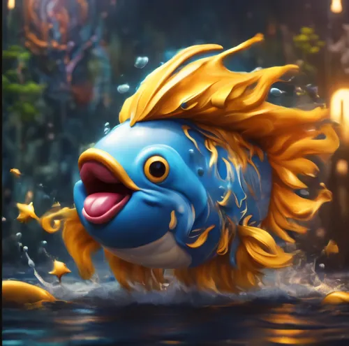 nami,foxface fish,cichlid,merfolk,sea god,scandia gnome,garp fish,poseidon god face,underwater fish,piaynemo,fish in water,god of the sea,knuffig,bony-fish,piranha,fish,blue fish,kiribath,cachupa,smal