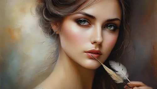 art painting,oil painting,oil painting on canvas,cosmetic brush,romantic portrait,painter,italian painter,donsky,mystical portrait of a girl,anboto,photo painting,pintor,pintura,airbrush,woman face,woman portrait,girl portrait,meticulous painting,peinture,young woman,Conceptual Art,Daily,Daily 32