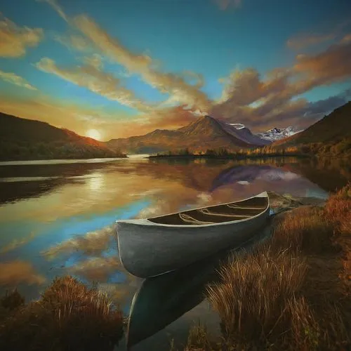 boat landscape,canoeing,old wooden boat at sunrise,landscape background,canoes,rowing boat,dug out canoe,canoe,landscapes beautiful,row boat,rowboats,loch,rowboat,lake mcdonald,beautiful landscape,beautiful lake,rowing-boat,tranquility,bow lake,scottish highlands