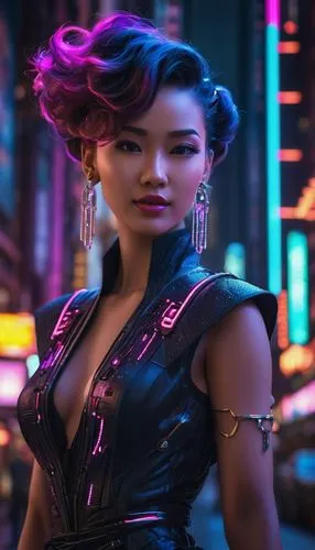 cyberpunk,psylocke,selina,catwoman,asami,chunli,Conceptual Art,Sci-Fi,Sci-Fi 26