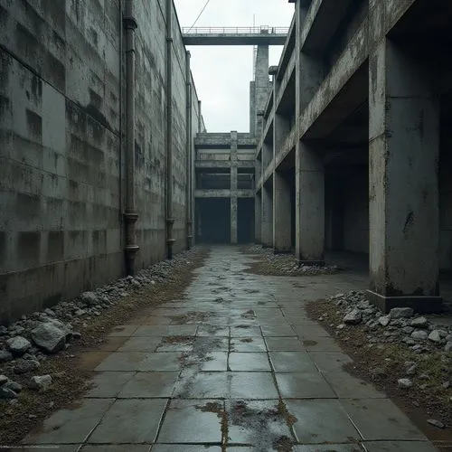 scampia,gunkanjima,kurilsk,industrial ruin,sanatoriums,hashima,concrete,disused,empty factory,derelict,industrial hall,penumbra,dereliction,desolate,abandoned places,norilsk,dystopian,corridors,brutalism,post-apocalyptic landscape,Photography,General,Realistic