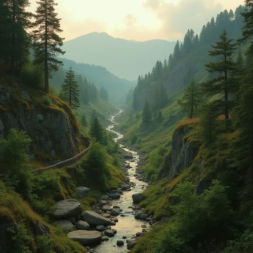 mountain stream,carpathians,mountain river,northern black forest,ilse valley,kleinwalsertal,river landscape,alpine landscape,the gastern valley,bavarian forest,danube gorge,zillertal,brook landscape,mountainous landscape,wetterstein mountains,larch forests,nature landscape,coniferous forest,germany forest,mountain landscape,Photography,General,Realistic