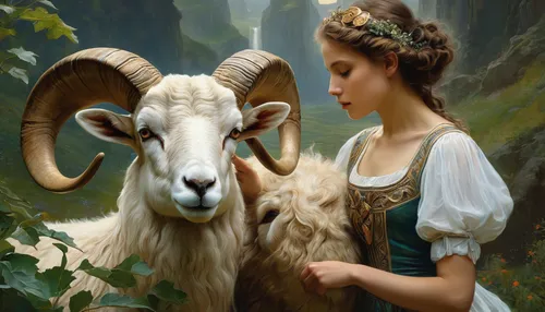 goatflower,ovis gmelini aries,wild sheep,good shepherd,ruminants,the good shepherd,ruminant,feral goat,domestic goats,lamb,fantasy portrait,east-european shepherd,capricorn mother and child,domestic goat,bouguereau,north american wild sheep,mouflon,shepherd,shepherd romance,fantasy art,Conceptual Art,Fantasy,Fantasy 05