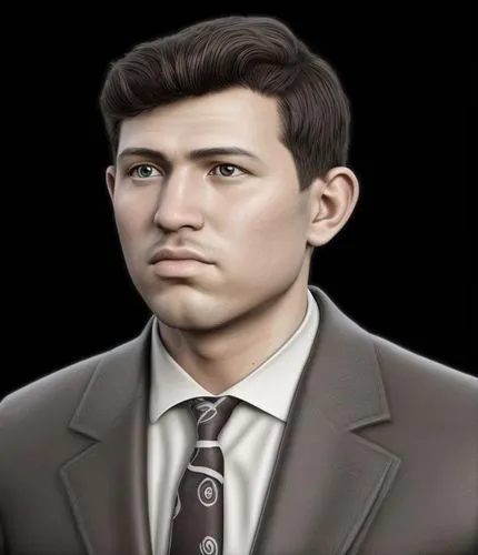 a man wearing a suit and tie in front of a dark background,dojima,kiriakov,altynbayev,serkan,carcetti,blagojevich,Common,Common,Natural