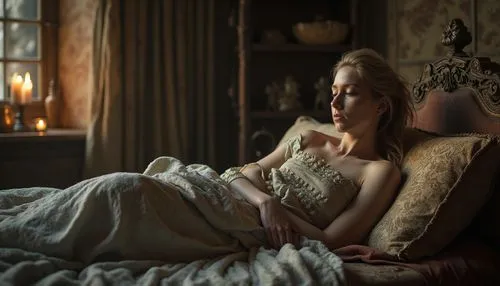 peignoir,bedelia,noblewoman,cersei,woman on bed,margaery,Photography,Documentary Photography,Documentary Photography 09