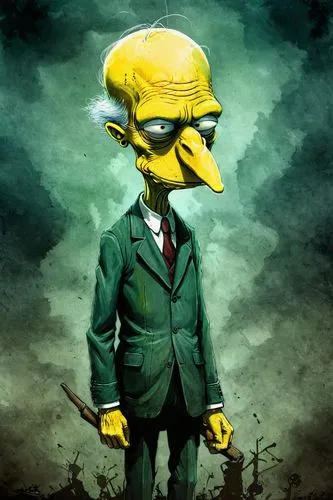 homer simpsons,canary bird,flanders,hitchcock,the duck,homer,canary,big bird,donald trump,jiminy cricket,serious bird,avian flu,canard,the beaked,sharp beak,duck bird,beak the edge,vulture,duck,businessman,Illustration,Paper based,Paper Based 18