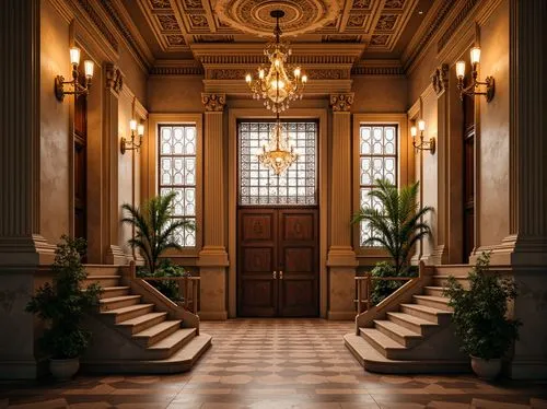 hallway,foyer,entrance hall,entryway,entranceway,corridors,entryways,entranceways,panelled,enfilade,hallway space,corridor,doorways,lobby,harlaxton,hotel hall,doorkeepers,outside staircase,paneled,doorway