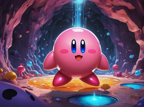 kirby,glob urs,wall,cave tour,caving,knuffig,stone background,dango,pixaba,blob,three-lobed slime,magenta,game art,pac-man,pink background,yo-kai,april fools day background,rimy,magical adventure,cartoon video game background,Conceptual Art,Sci-Fi,Sci-Fi 10