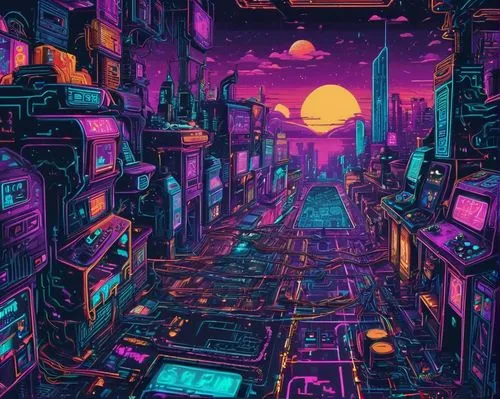 cyberpunk,colorful city,cyberscene,synth,cybercity,cybertown,cyberworld,beautiful wallpaper,tokyo city,fantasy city,cyberia,retro background,cityscape,80's design,fondo,laptop wallpaper,wallpaper roll,cyberspace,computer art,samsung wallpaper,Unique,Pixel,Pixel 04