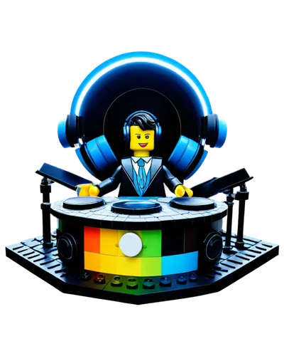 disc jockey,lego background,disk jockey,dj,djn,computer icon,telegram icon,speech icon,newsreader,masterdisk,pot of gold background,legowo,bot icon,serato,newscaster,minifigure,legomaennchen,shoutcast,oakenfold,bloxom,Illustration,Retro,Retro 17