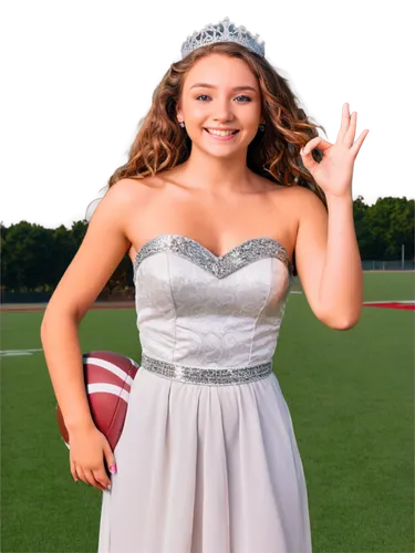 cheerleading uniform,quinceañera,social,quinceanera dresses,tiara,kristbaum ball,sports uniform,quarterback,hoopskirt,debutante,cheerleader,cheerleading,sports girl,pageantry,football player,balancing on the football field,princess crown,pageant,touch football (american),throwing a ball,Conceptual Art,Sci-Fi,Sci-Fi 08